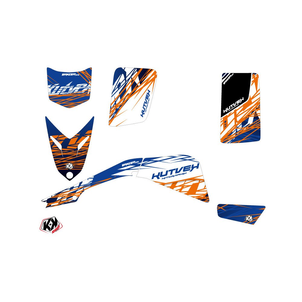 Kit Déco Quad Eraser Yamaha Blaster Bleu Orange (2003-2007)