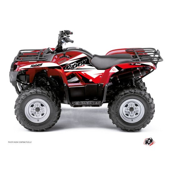 Kit Déco Quad Stage Yamaha 125 Grizzly Noir Rouge (2005-2013)