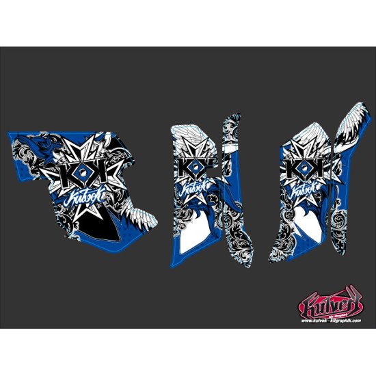 Kit Déco Quad Demon Yamaha 550-700 Grizzly Bleu (2008-2015)