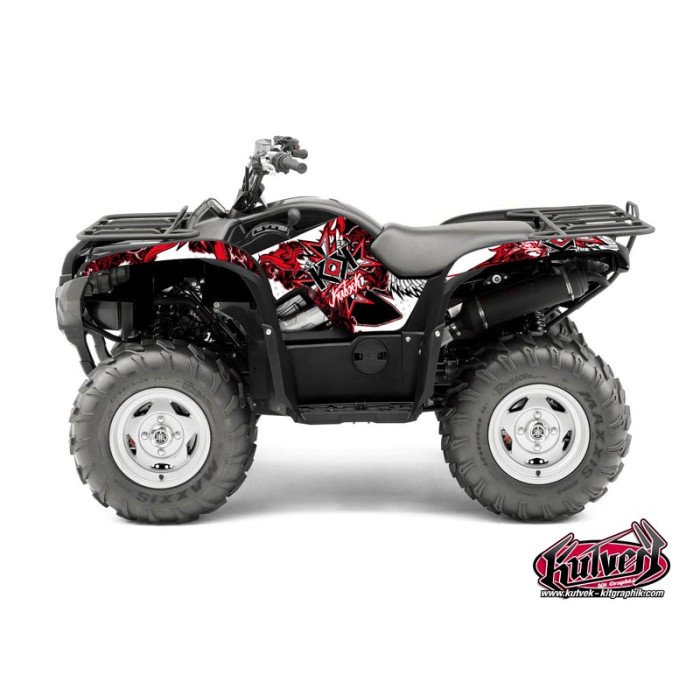 Kit Déco Quad Demon Yamaha 550-700 Grizzly Rouge (2008-2015)