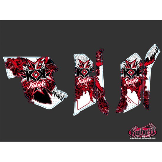 Kit Déco Quad Demon Yamaha 550-700 Grizzly Rouge (2008-2015)