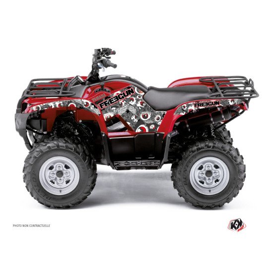Kit Déco Quad Freegun Eyed Yamaha 550-700 Grizzly Rouge (2008-2015)