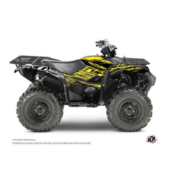 Kit Déco Quad Eraser Fluo Yamaha 700-708 Grizzly Jaune (2016-2021)