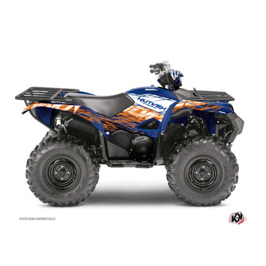 Kit Déco Quad Eraser Yamaha 700-708 Grizzly Bleu Orange (2016-2021)