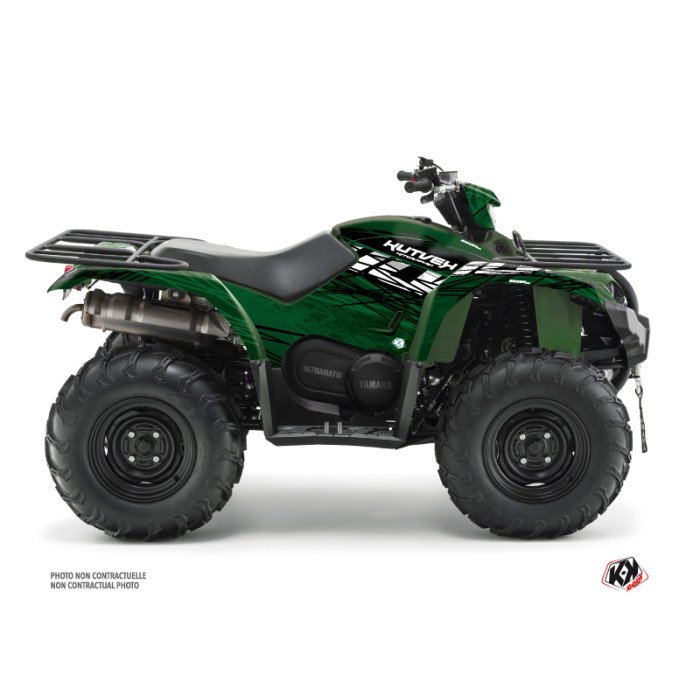 Kit Déco Quad Eraser Yamaha 450 Kodiak Noir Vert (2018-2023)