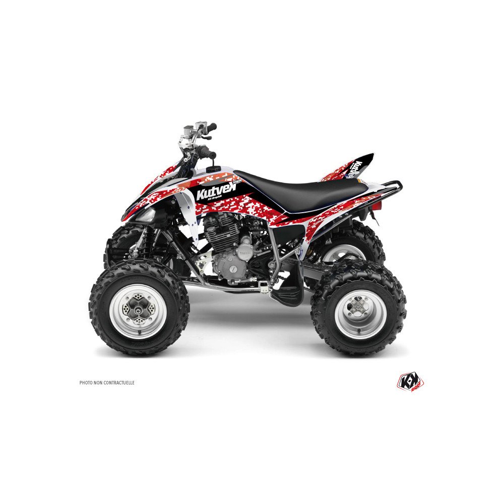 Kit Déco Quad Predator Yamaha 250 Raptor Rouge (2008-2014)