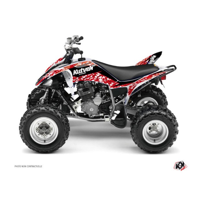 Kit Déco Quad Predator Yamaha 250 Raptor Rouge (2008-2014)