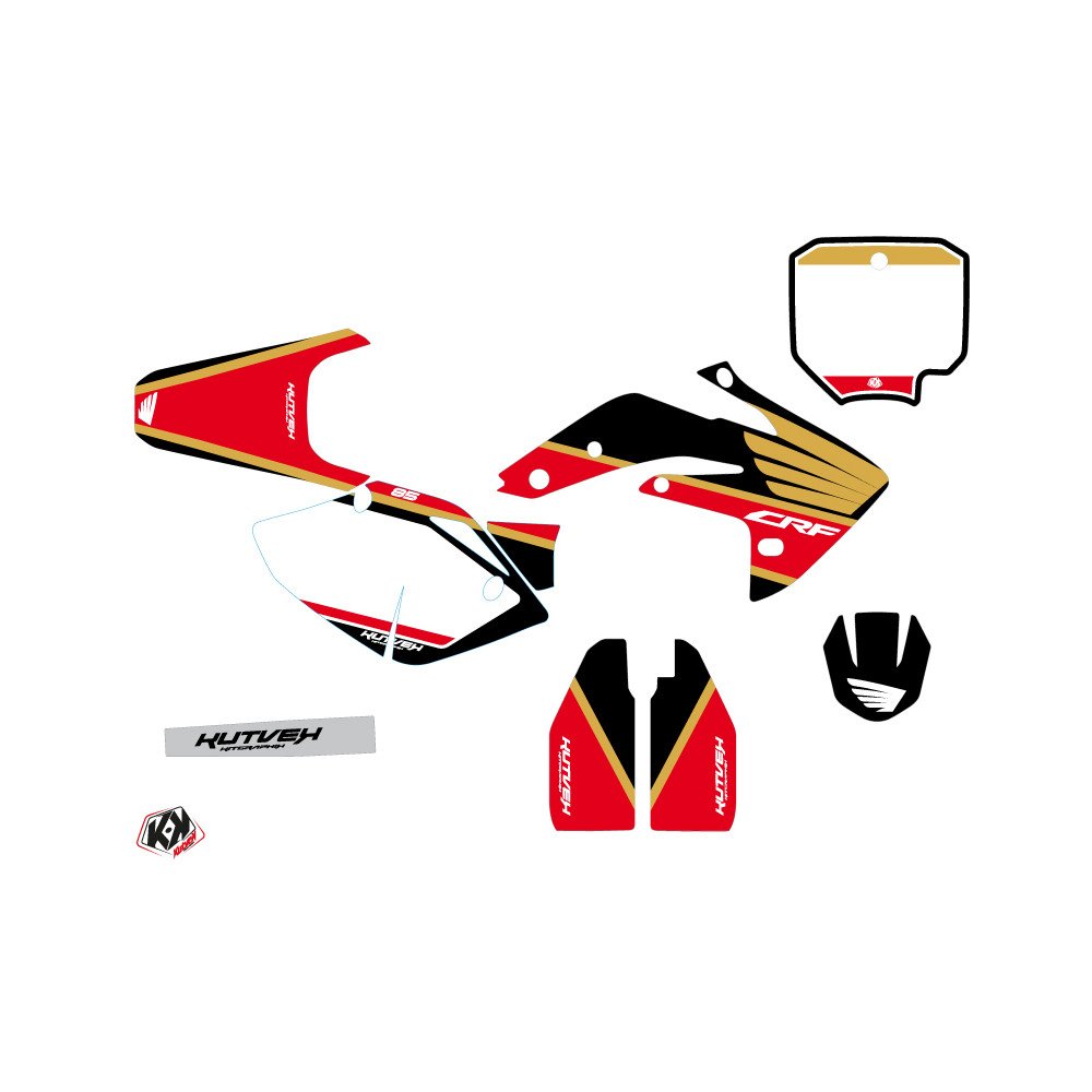 Kit Deco Moto Cross Wing Honda 150R CRF Gold