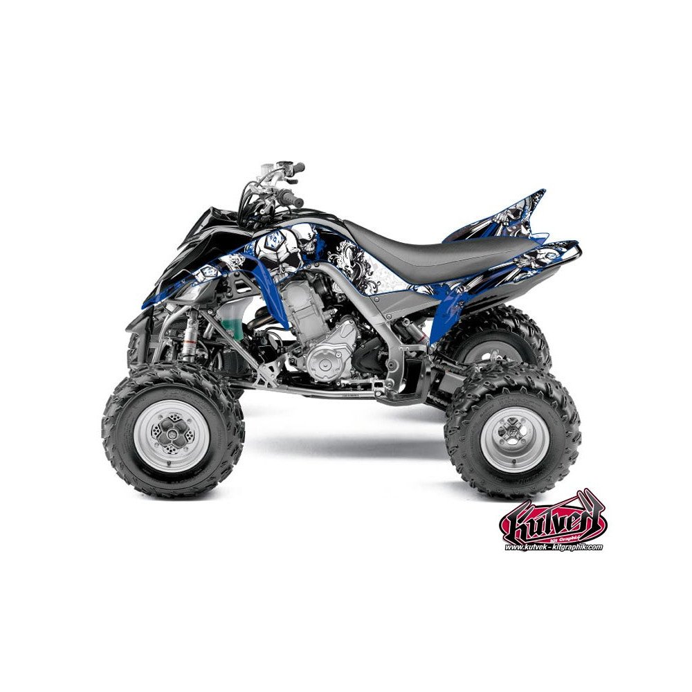 Kit Déco Quad Trash Yamaha 700 Raptor Noir Bleu (2006-2012)