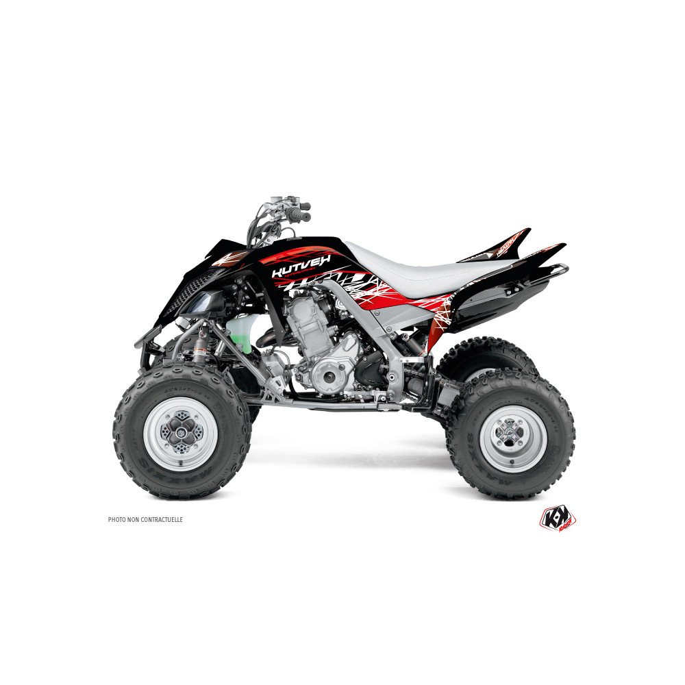 Kit Déco Quad Eraser Yamaha 700 Raptor Rouge Blanc (2006-2012)