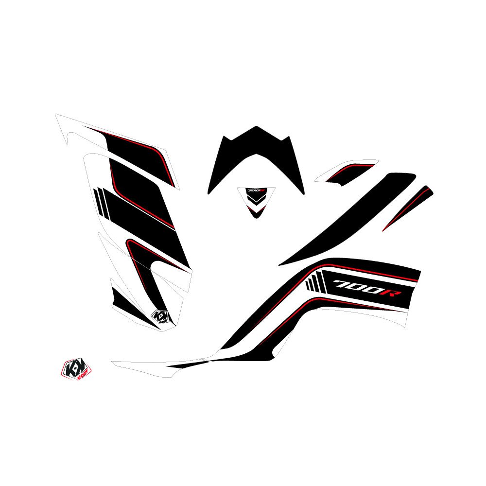 Kit Déco Quad Corporate Yamaha 700 Raptor Noir (2013-2023)