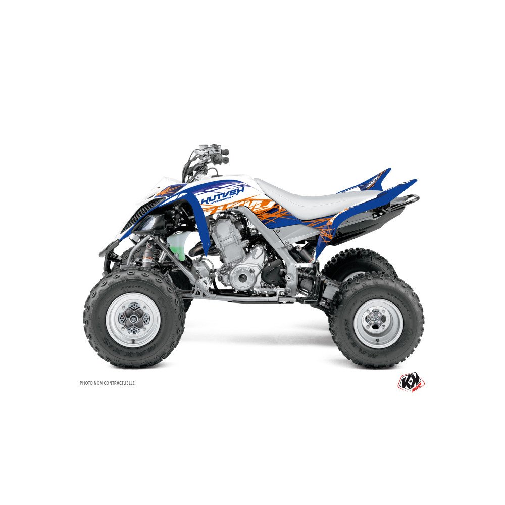 Kit Déco Quad Eraser Yamaha 700 Raptor Bleu Orange (2013-2023)