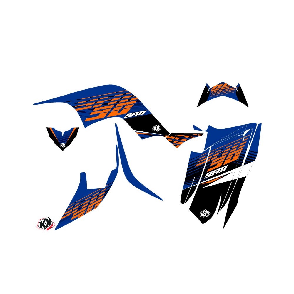 Kit Déco Quad Flow Yamaha 90 Raptor Orange (2009-2023)