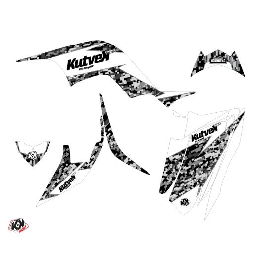 Kit Déco Quad Predator Yamaha 90 Raptor Blanc (2009-2023)