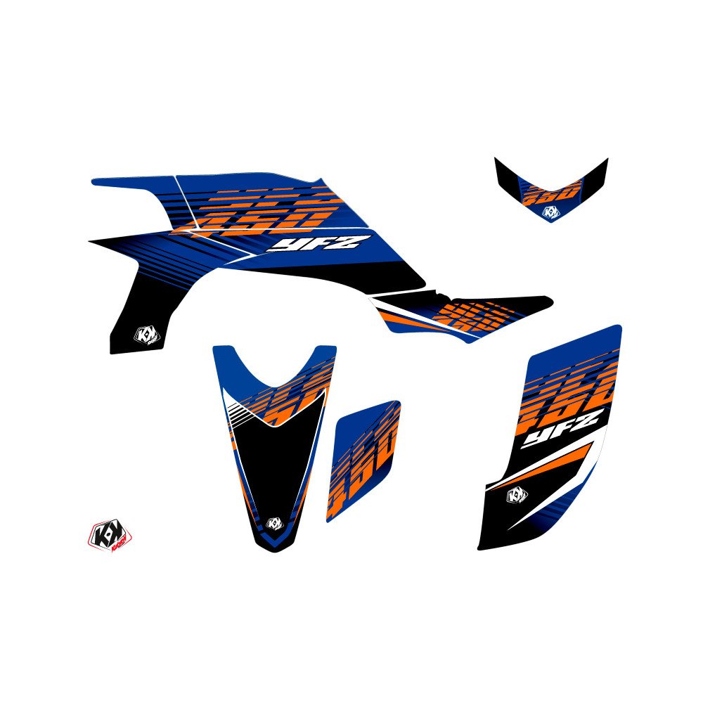 Kit Déco Quad Flow Yamaha 450 YFZ Orange (2004-2009)