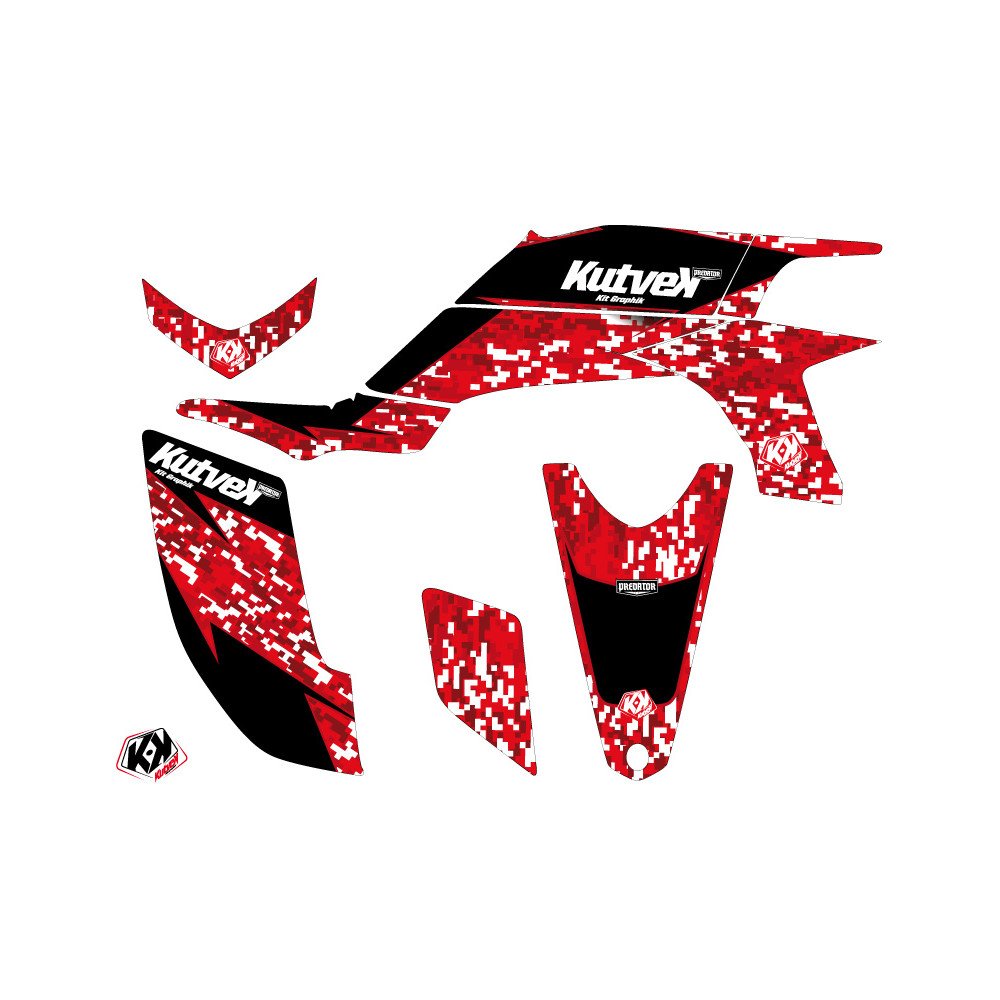 Kit Déco Quad Predator Yamaha 450 YFZ Rouge (2004-2009)