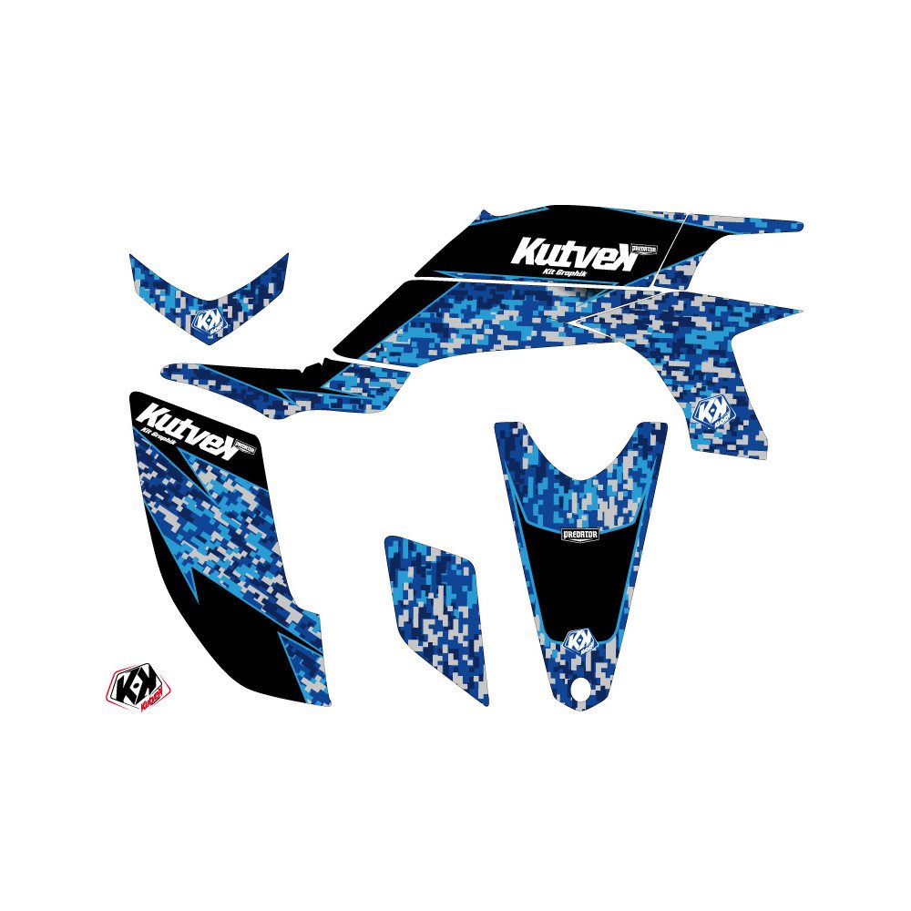 Kit Déco Quad Predator Yamaha 450 YFZ Bleu (2012-2013)