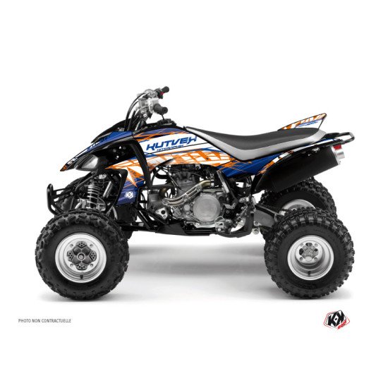 Kit Déco Quad Eraser Yamaha 450 YFZ Bleu Orange (2012-2013)