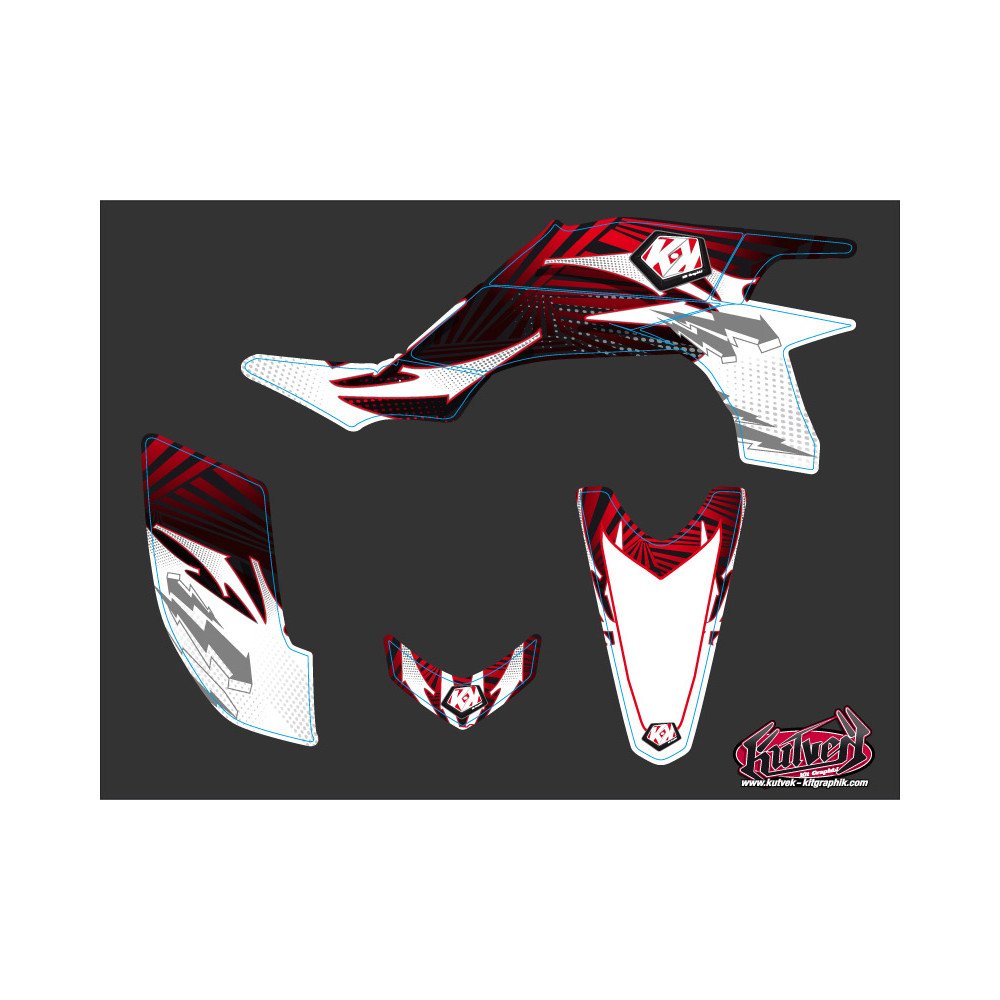 Kit Déco Quad Graff Yamaha 450 YFZ Rouge (2012-2013)