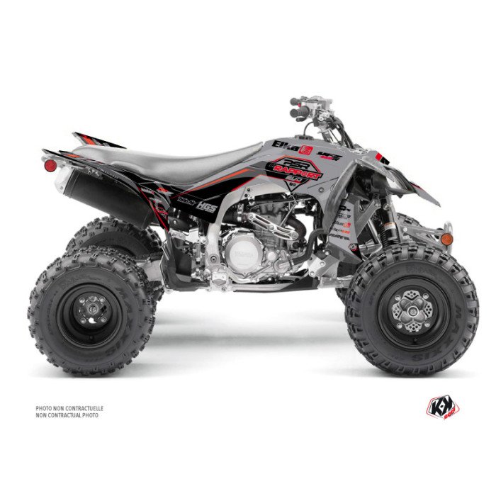 Kit Déco Quad Replica By Rapport K20 Yamaha 450 YFZ R Gris Noir (2009