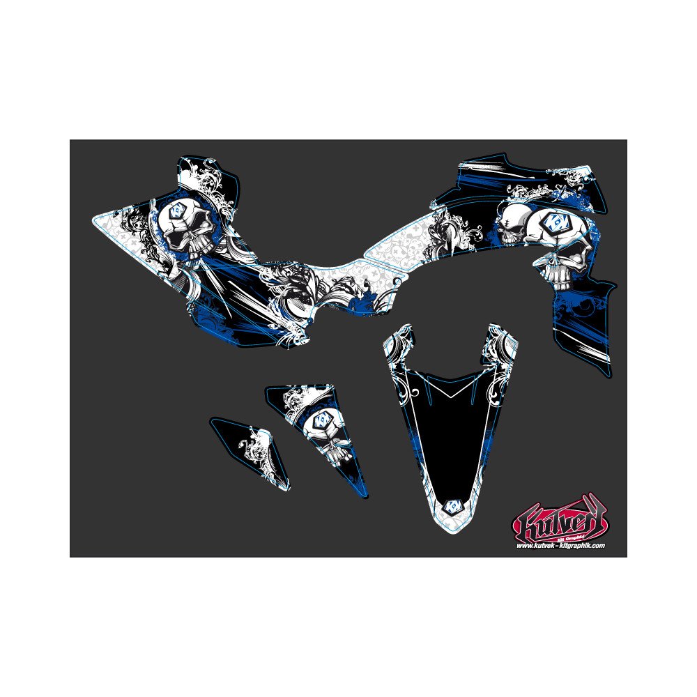 Kit Déco Quad Trash Yamaha 450 YFZ R Noir Bleu (2014-2023)
