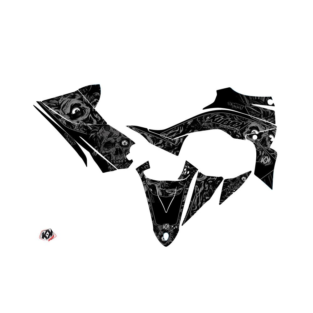 Kit Déco Quad Zombies Dark Yamaha 450 YFZ R Noir (2014-2023)