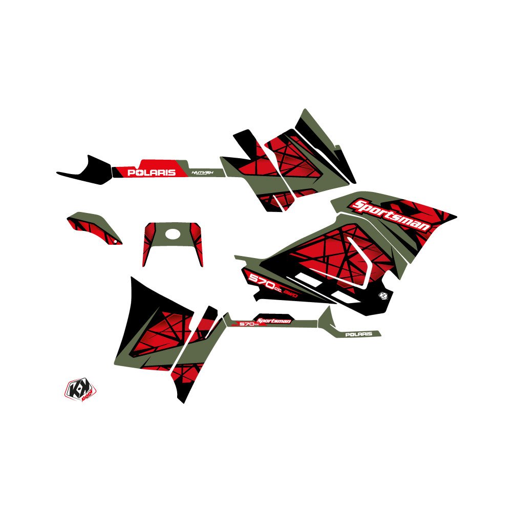 Kit Déco Quad Spin Polaris 570 Sportsman Forest Rouge (2018-2020)
