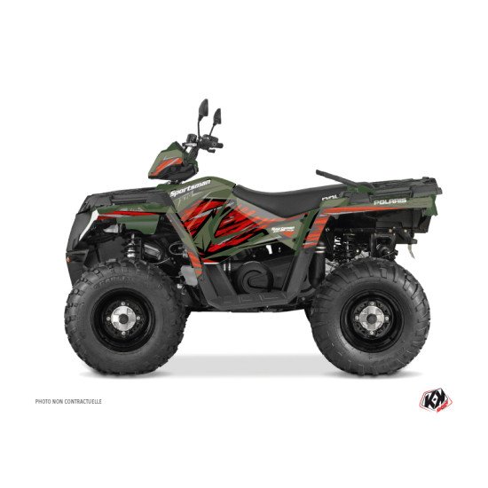 Kit Déco Quad Jungle Polaris 570 Sportsman Forest Vert Rouge (2021-20