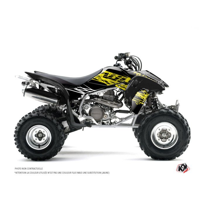 Kit Déco Quad Eraser Fluo Honda EX 400 Jaune (2008-2014)