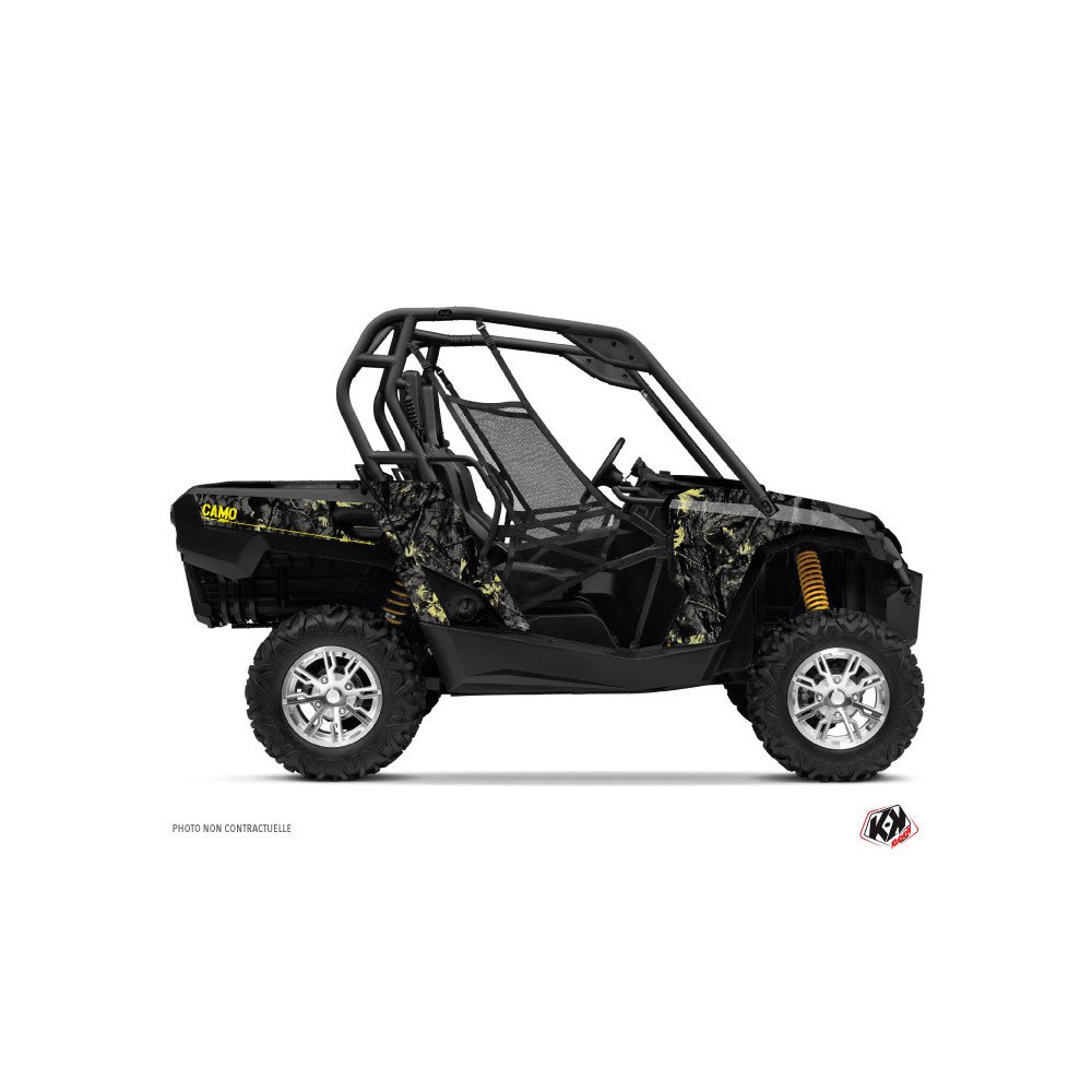 Kit Déco SSV Camo Can Am Commander Noir Jaune (2012-2018)