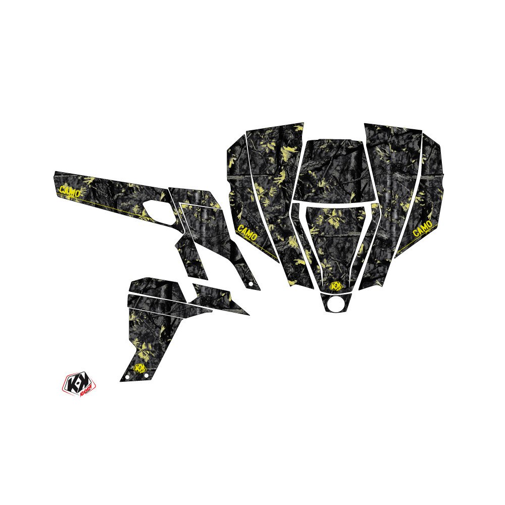 Kit Déco SSV Camo Can Am Commander Noir Jaune (2012-2018)
