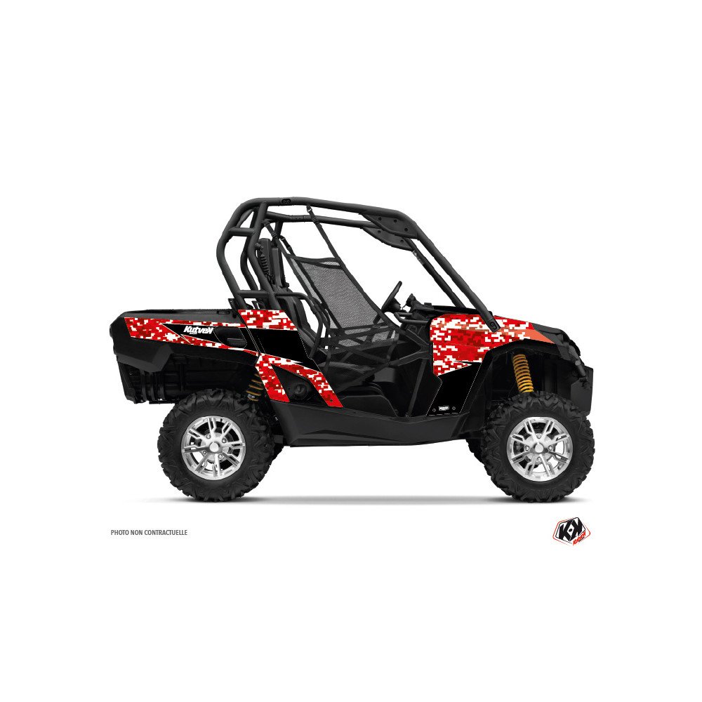 Kit Déco SSV Predator Can Am Commander Rouge (2012-2018)