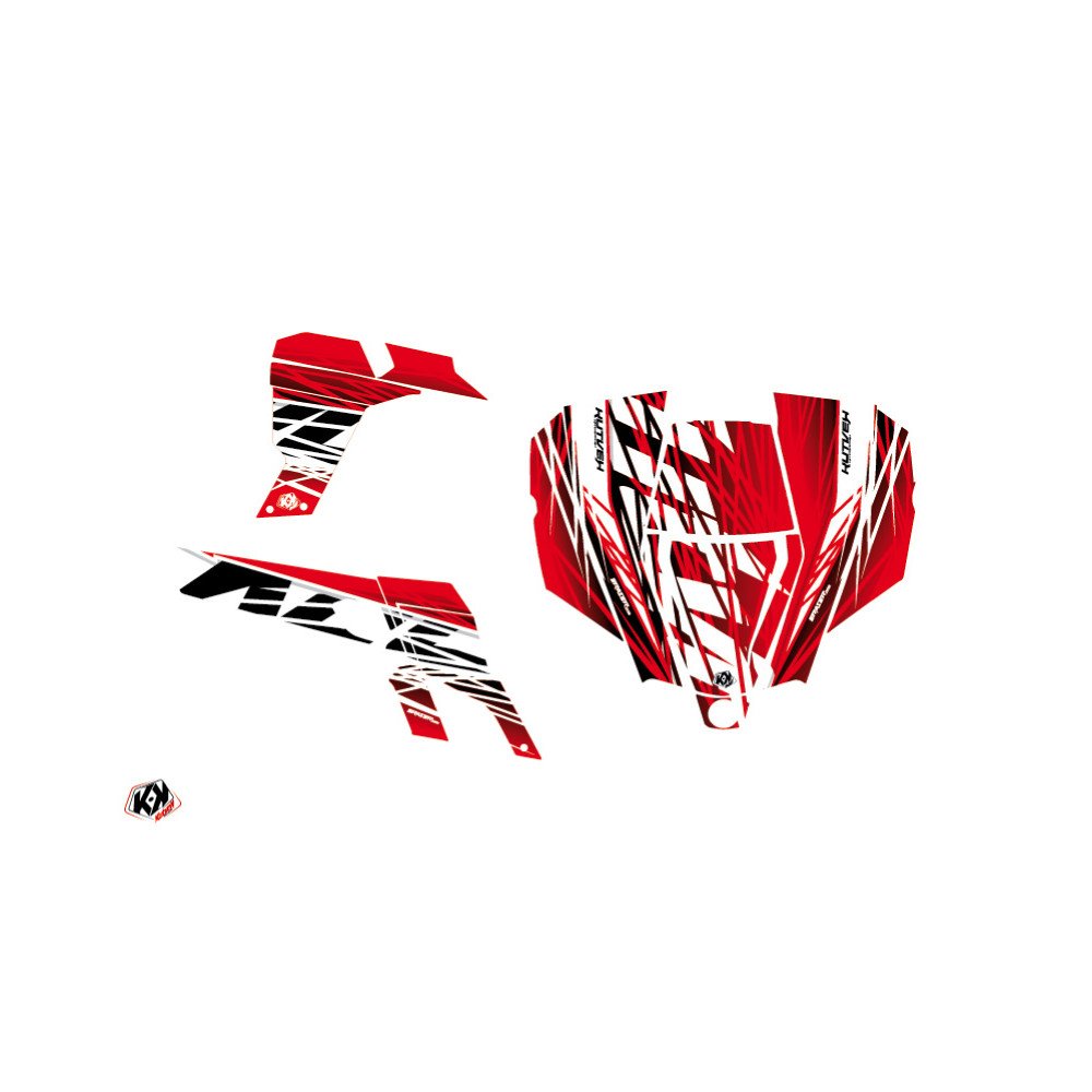 Kit Déco SSV Eraser Can Am Commander Rouge Blanc (2012-2018)