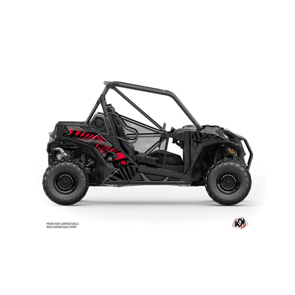 Kit Déco SSV Kollector Can Am Maverick Sport Noir Rouge (2018-2023)