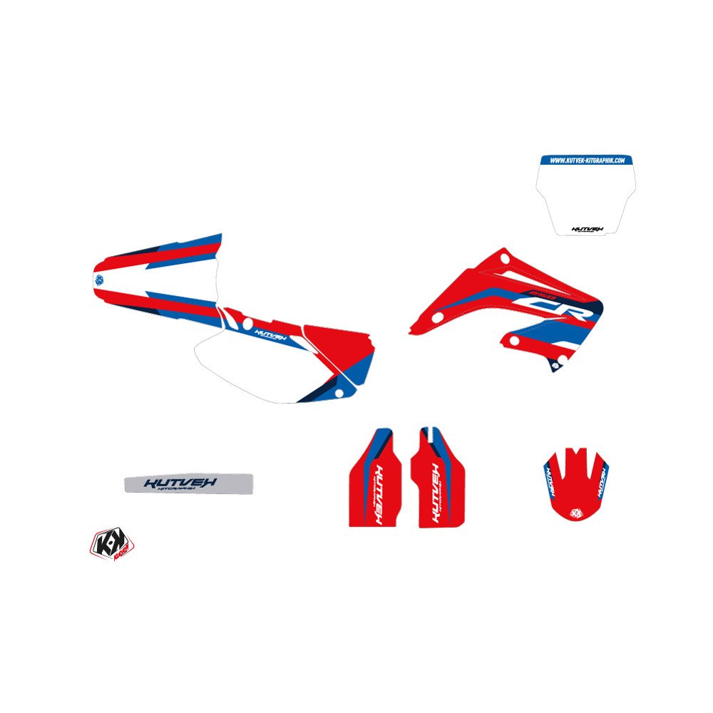 Kit Deco Moto Cross League Honda 250 CR Rouge