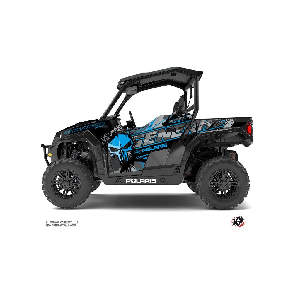 Kit Déco SSV Evil Polaris GENERAL 1000 Gris Bleu (2016-2021)