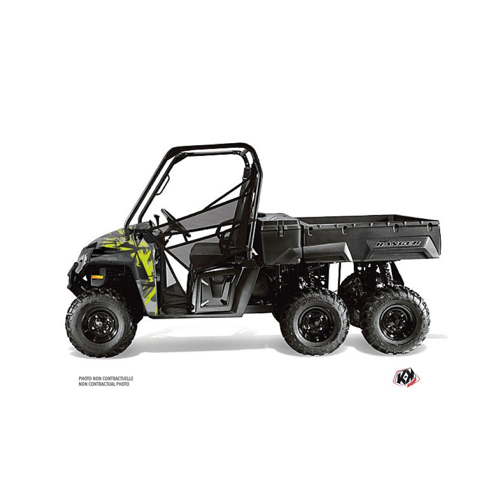 Kit Déco SSV Evil Polaris Ranger 6x6 Gris Vert (2014-2016)