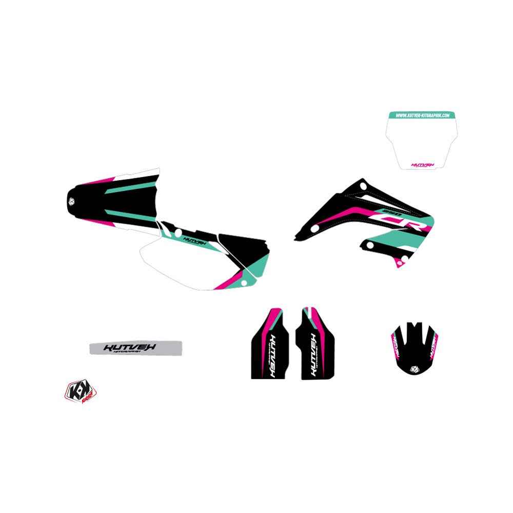 Kit Deco Moto Cross League Honda 250 CR Turquoise