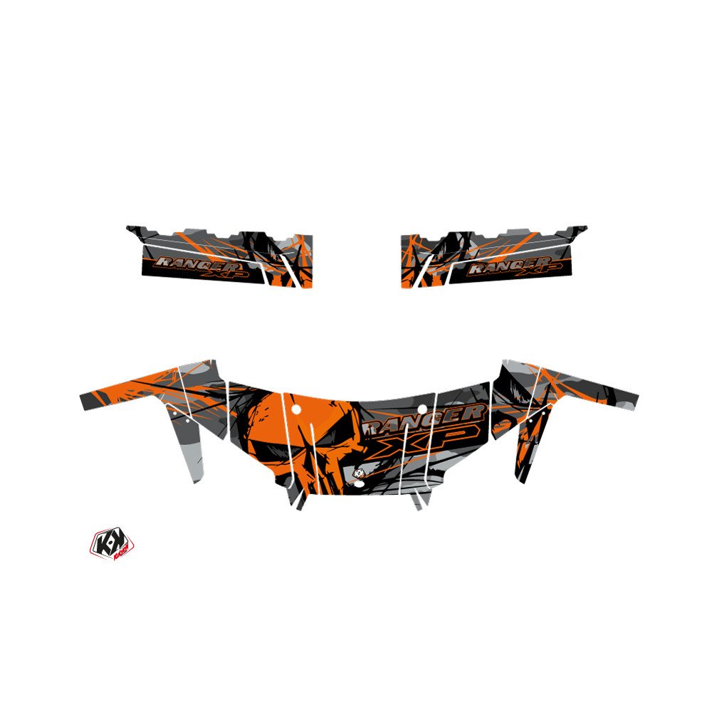 Kit Déco SSV Evil Polaris Ranger 900 XP Gris Orange (2017-2019)