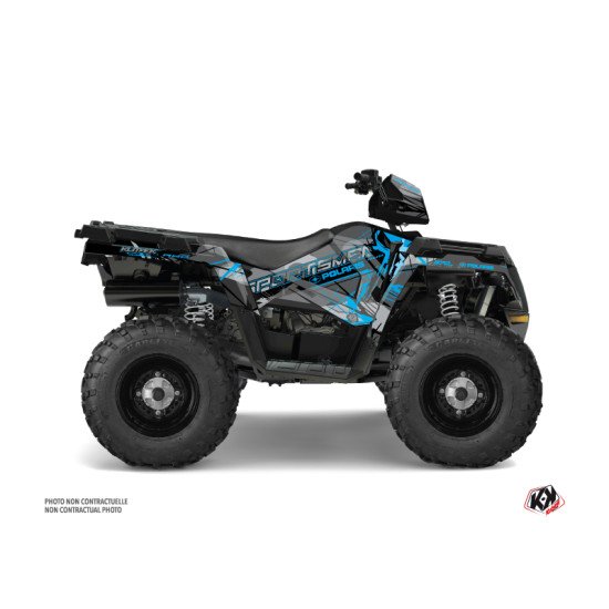 Kit Déco Quad Evil Polaris 570 Sportsman Forest Gris Bleu (2014-2017)