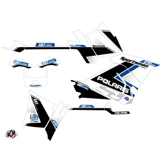 Kit Déco Quad Vintage Polaris 570 Sportsman Forest Bleu 60th Annivers