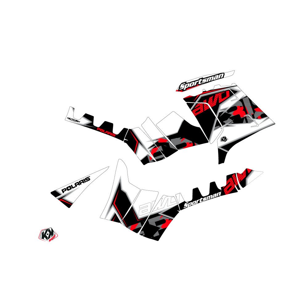 Kit Déco Quad Visor Polaris 850 Sportsman Forest Rouge (2017-2020)