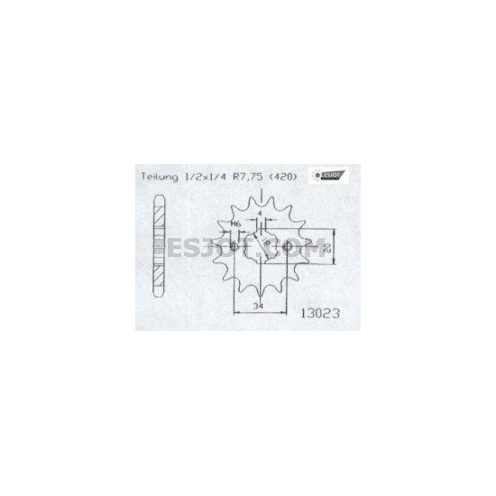 Pignon Eton - 420 - 19 Dents - Made in Germany