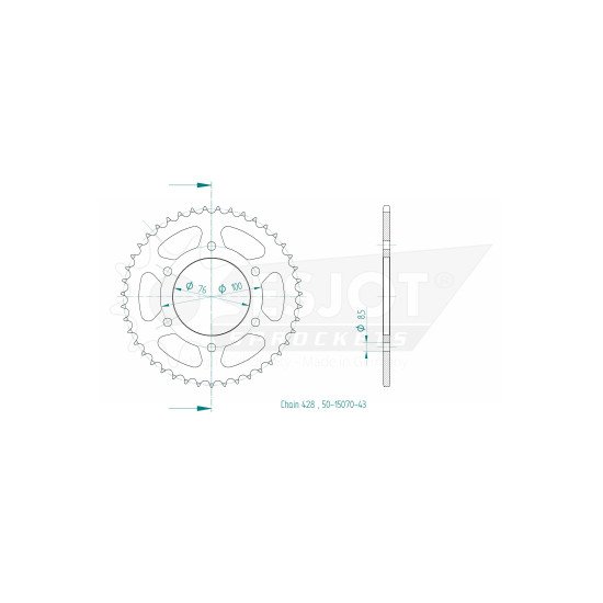 Couronne Esjot 43 dents