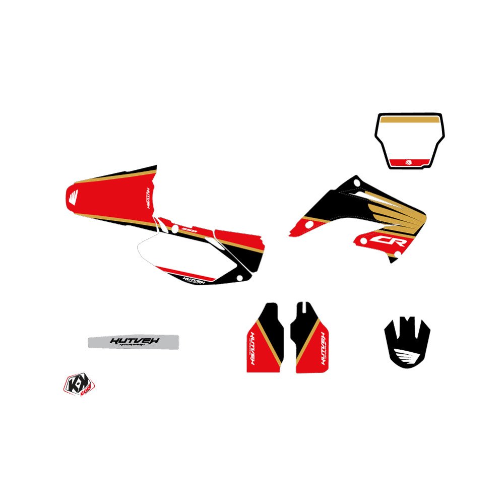 Kit Deco Moto Cross Wing Honda 250 CR Gold