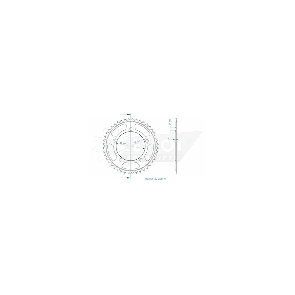 Couronne, BMW, 2018/2019 - 525 - 44 dents