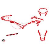 Kit Deco 50cc Predator Beta RR 50 Motard Blanc Rouge