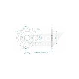 Pignon - 520 - 15 Dents - Made in Germany