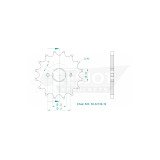 Pignon - 520 - 16 Dents - Made in Germany