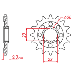 Pignon TT Lightweight Kawasaki - 520 - 14 Dents - Made in Germany